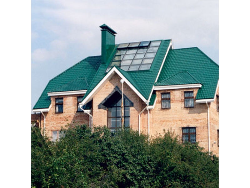 Зеленый цвет крыши