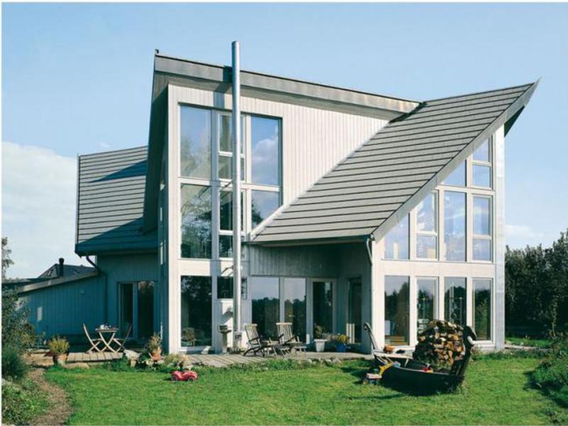 Проект готового дома с односкатной крышей