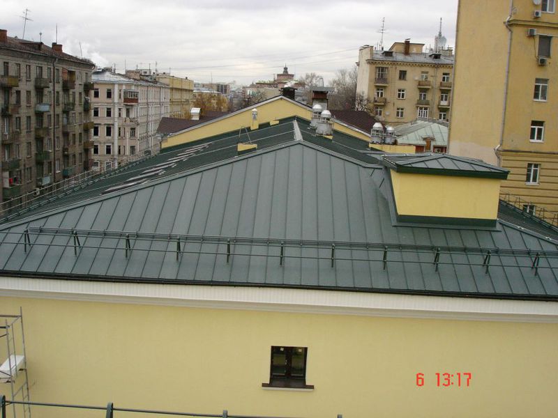 Вид фальцевой крыши