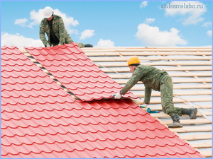Металлочерепичное покрытие крыши
