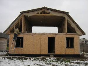Сооружение крыши
